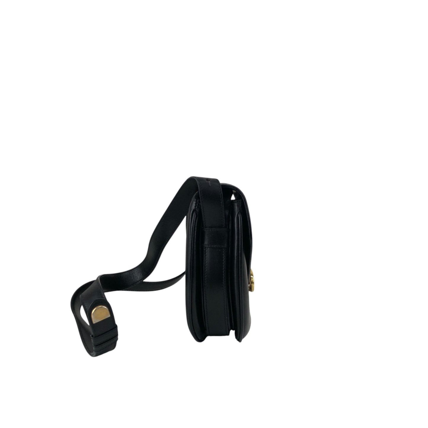 CELINE Blason Shoulder bag Black Vintage a6pwvz
