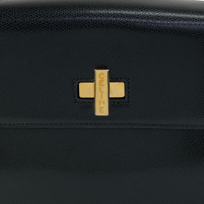 CELINE Turn Lock Shoulder bag Black Vintage jth6xy