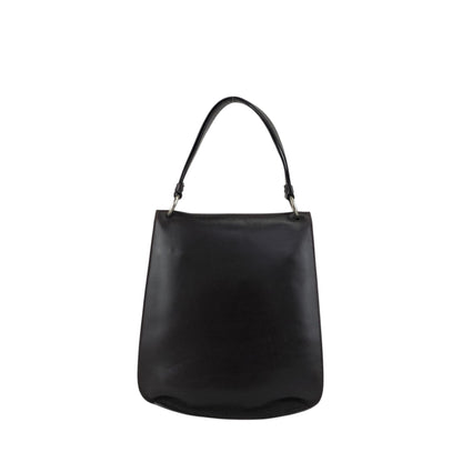 PRADA Logo Embossed Shoulder bag Brown Vintage ecb6ar