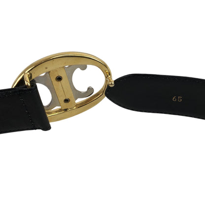 CELINE Triomphe Belt Black Vintage azg2px