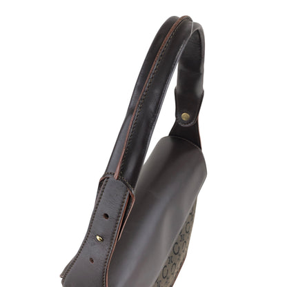 CELINE CMacadam Shoulder bag Hobobag Brown Vintage psiyb3
