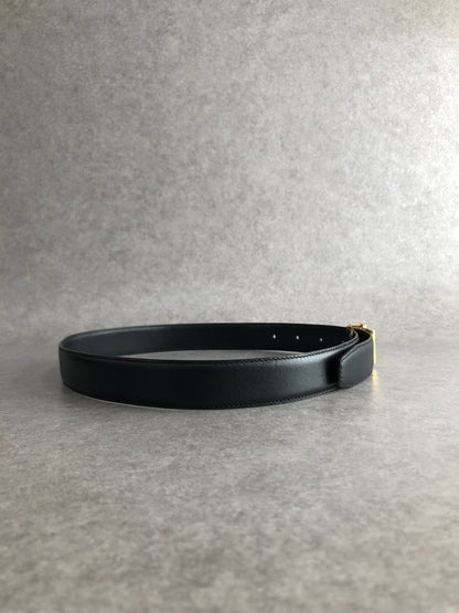 Christian Dior CD Logo Belt Black Vintage 5rtg4j
