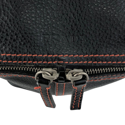 PRADA Stitch Shoulder bag Sling bag Black Vintage wg4cn6