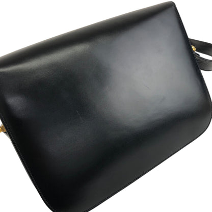 CELINE Horse Carriage Crossbody Shoulder bag Black Vintage zkdk65