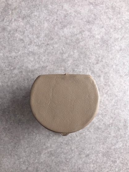 Christian Dior Logo Embossed Coin Purse Brown Vintage svpmy8