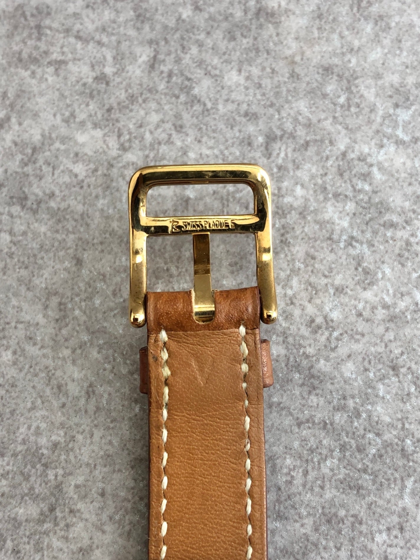 HERMES Watch Brown Vintage m64n6e