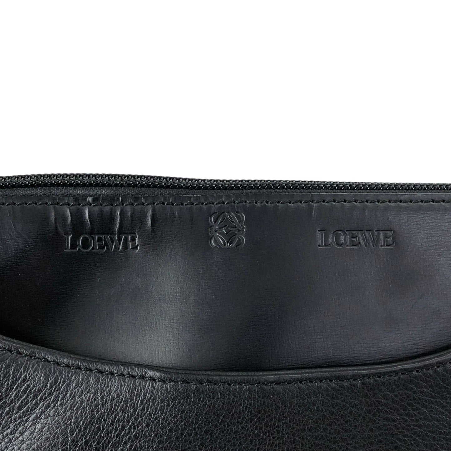 LOEWE Anagram Shoulder bag Black Vintage sxpusg