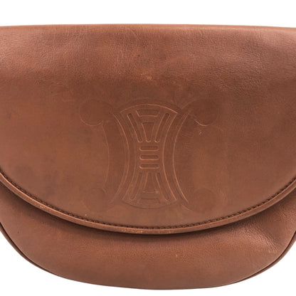 CELINE Blason Round Shoulder bag Brown Vintage krviby
