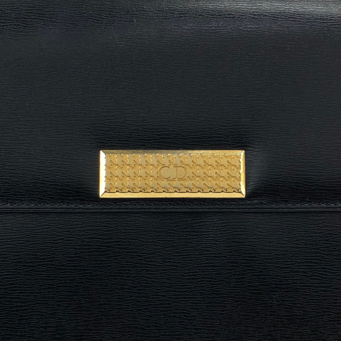 Christian Dior CD Logo Shoulder bag Black Vintage 28ek6f