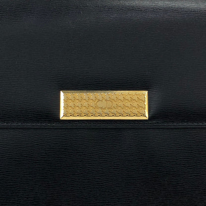 Christian Dior CD Logo Shoulder bag Black Vintage 28ek6f