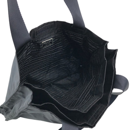 PRADA Tessuto Triangle Logo Totebag Black Vintage 3agdbz