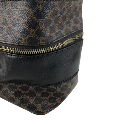 CELINE Macadam Handbag Vanity bag Black Vintage 3u4pwn