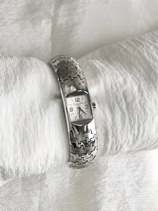 Christian Dior Quartz Watch Silver D96-100 Vintage trgiep