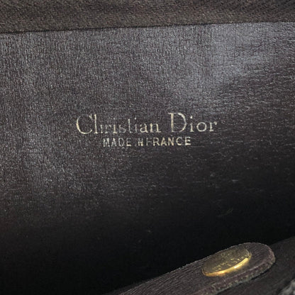 Christian Dior Trotter CD Logo Shoulder bag Brown Vintage bj65y3