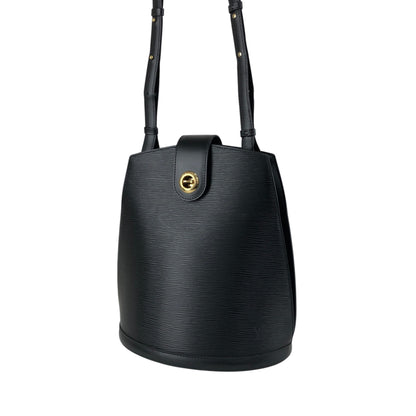 LOUIS VUITTON Epi Turn Lock Shoulder bag Black Vintage 7snrnp