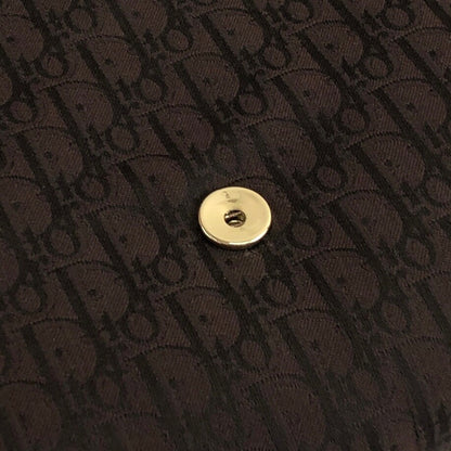 Christian Dior Trotter CD Logo 提花皮革鏈條單肩包 棕色 復古 kgur8f 