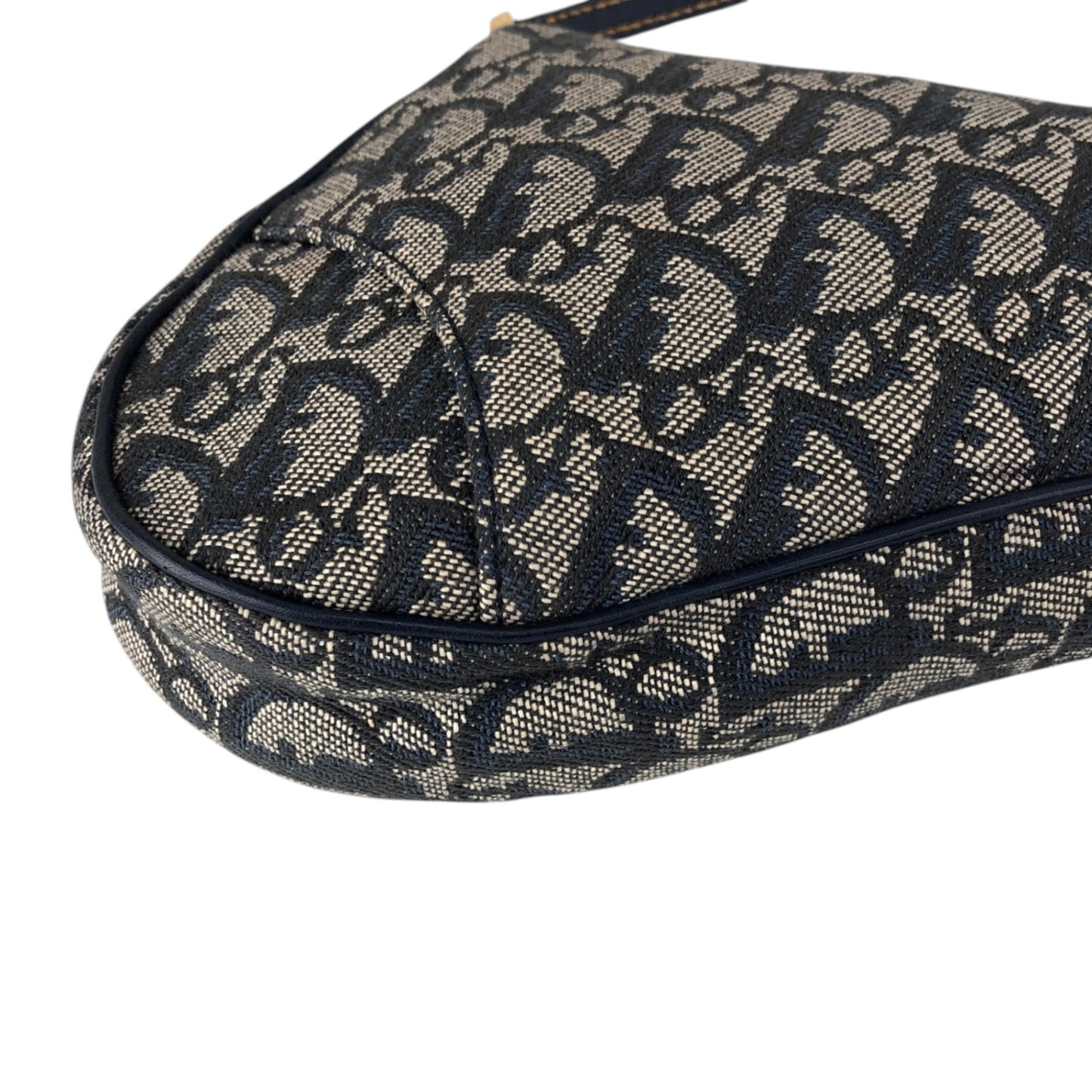 Christian Dior Trotter Shoulder bag Blue Vintage d5g4uj