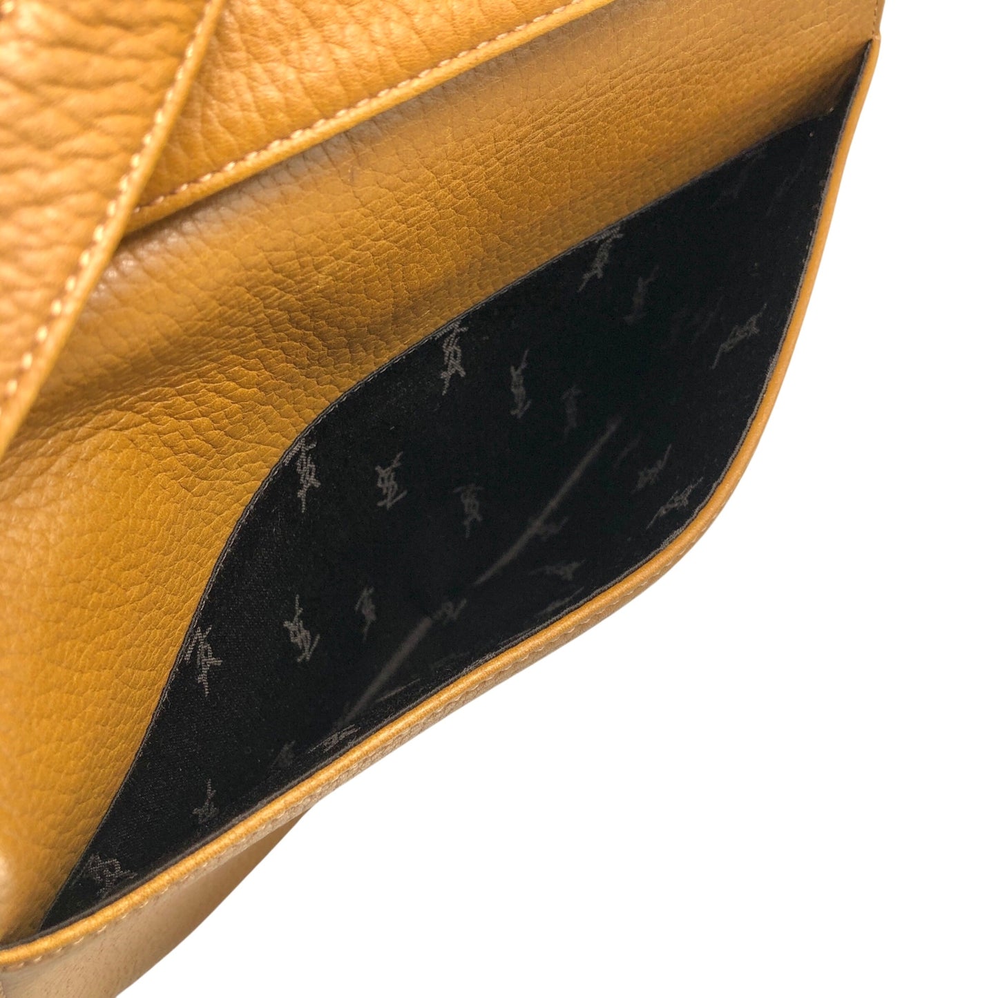 Yves Saint Laurent Logo Shoulder bag Brown Vintage 24deyg