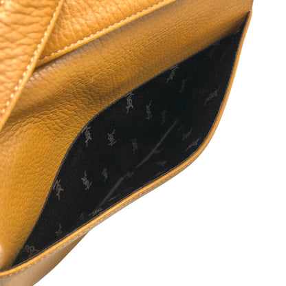 Yves Saint Laurent Logo Shoulder bag Brown Vintage 24deyg