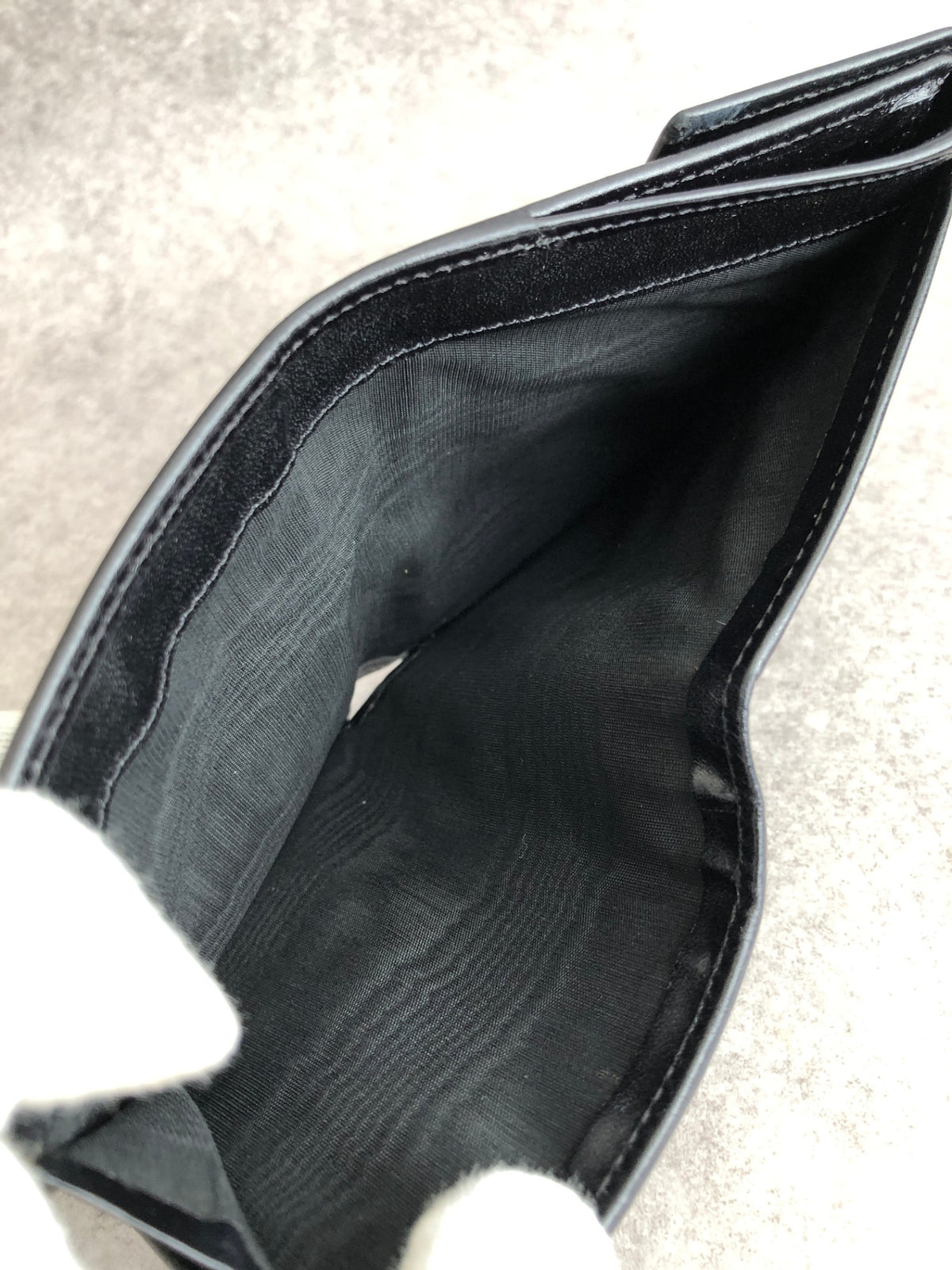CELINE Macadam Blason Folded Wallet Black Vintage sgwg3a