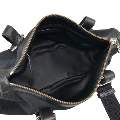 Yves Saint Laurent YSL Logo Handbag Black Vintage p825h3