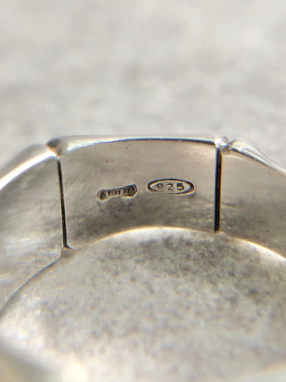 GUCCI Bamboo Ring Silver 925SILVER Vintage tsaeu6