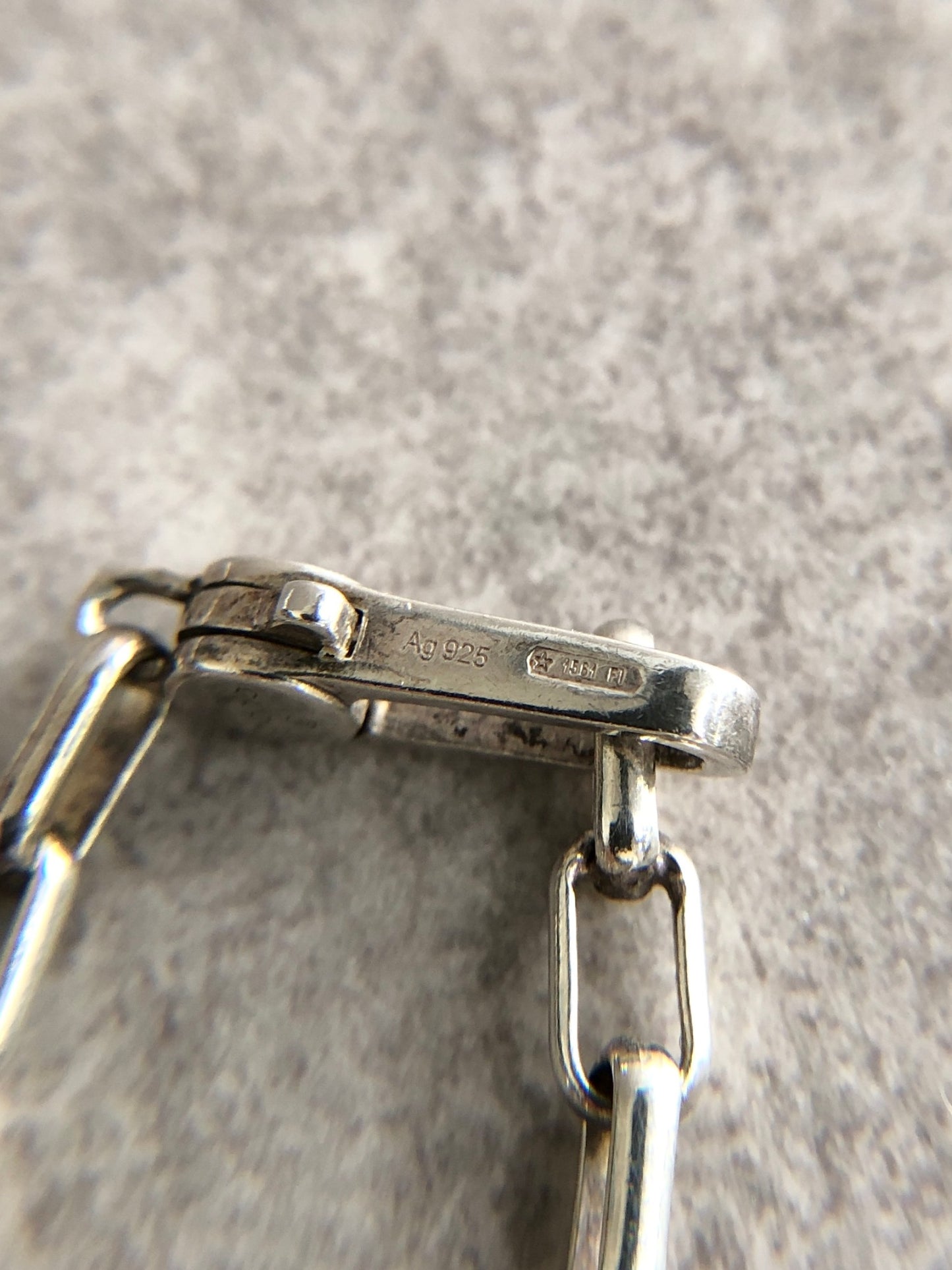 GUCCI Interlocking Bracelet Silver Vintage 3bmt2w