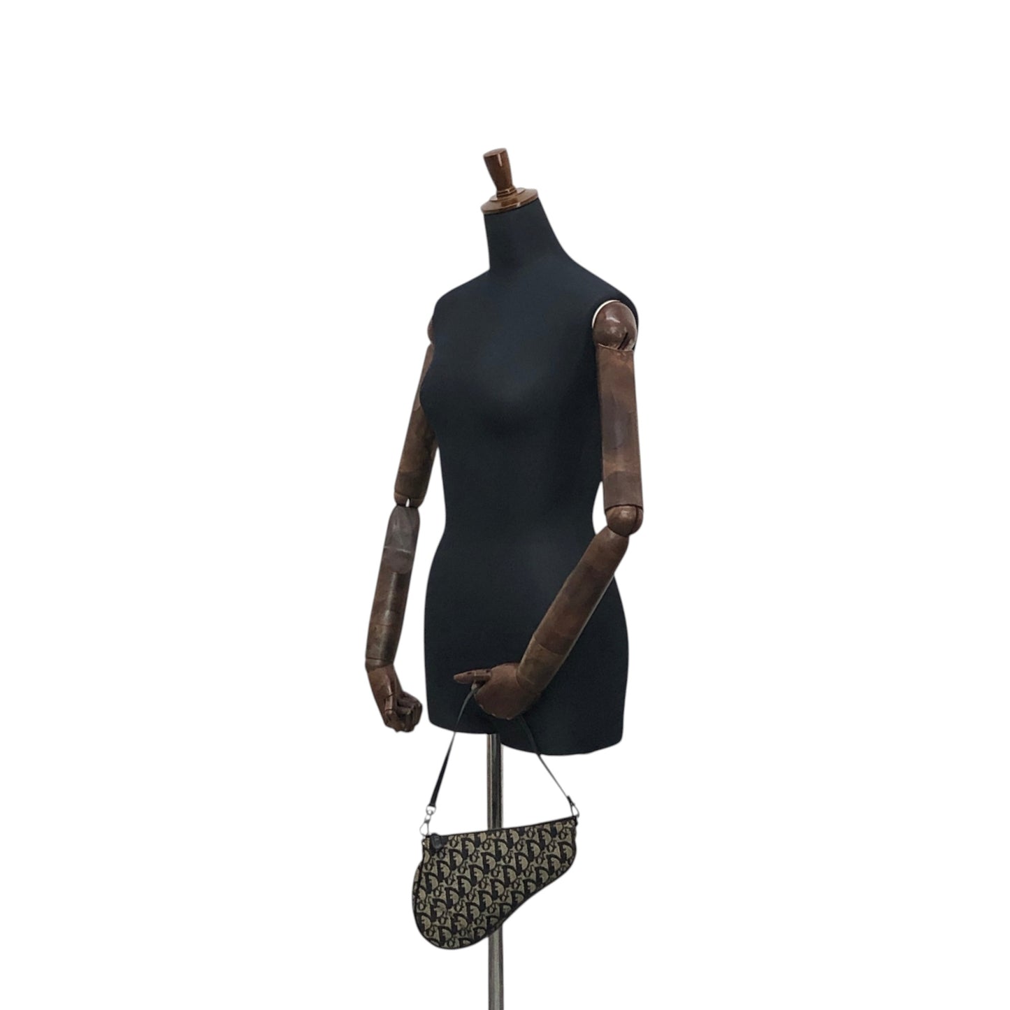 Christian Dior Trotter Shoulder bag Black Vintage gszuxb