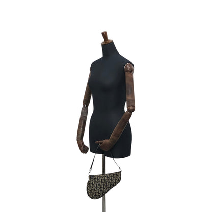 Christian Dior Trotter Shoulder bag Black Vintage gszuxb