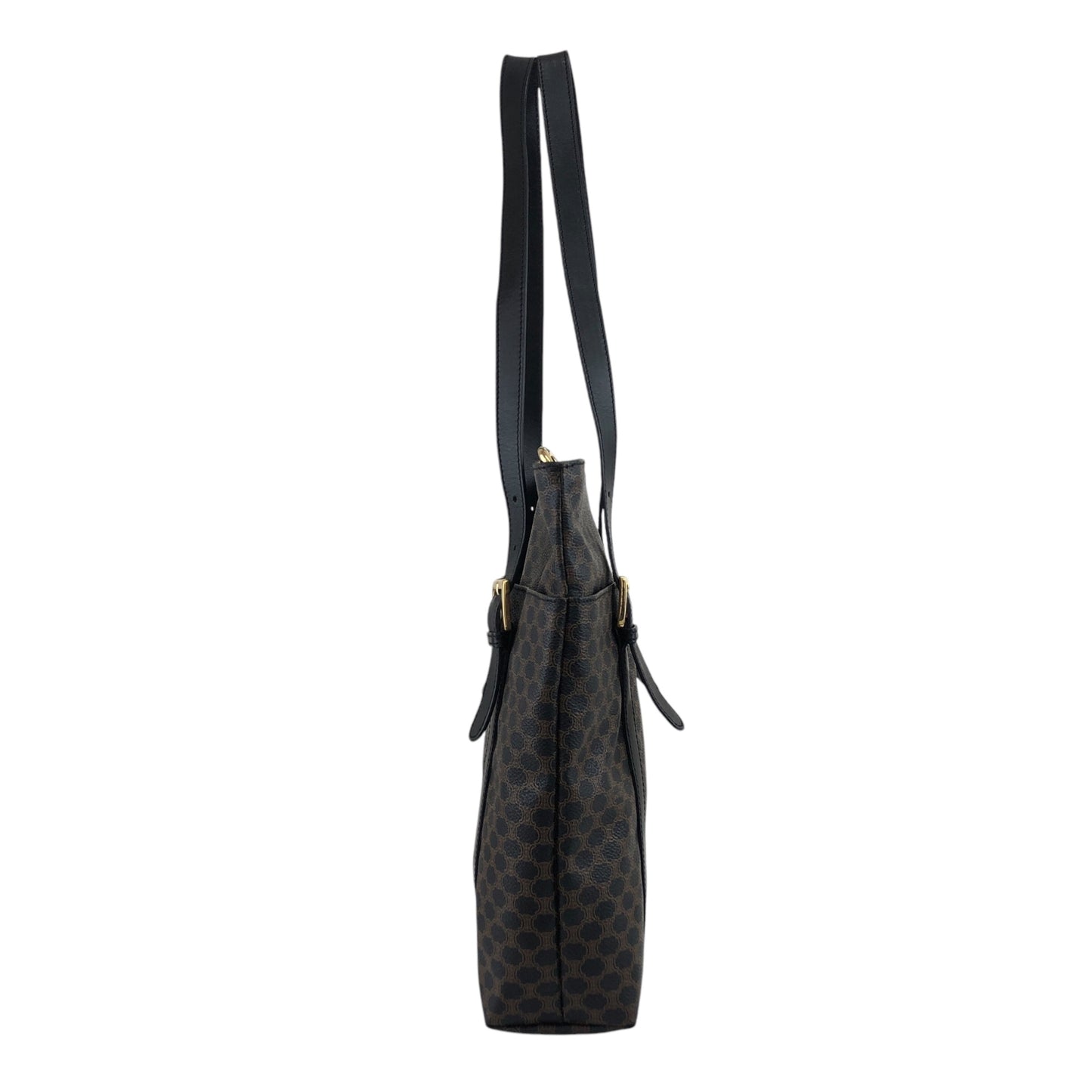 CELINE Macadam Shoulder bag Black Vintage xhkb75