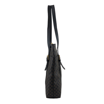 CELINE Macadam Shoulder bag Black Vintage xhkb75
