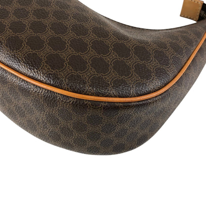 CELINE Macadam Shoulder bag Hobobag Brown Vintage w5cp57