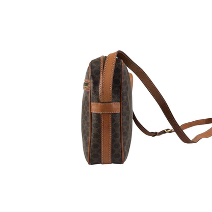CELINE Macadam Blason Shoulder bag Brown Vintage jbdzhb