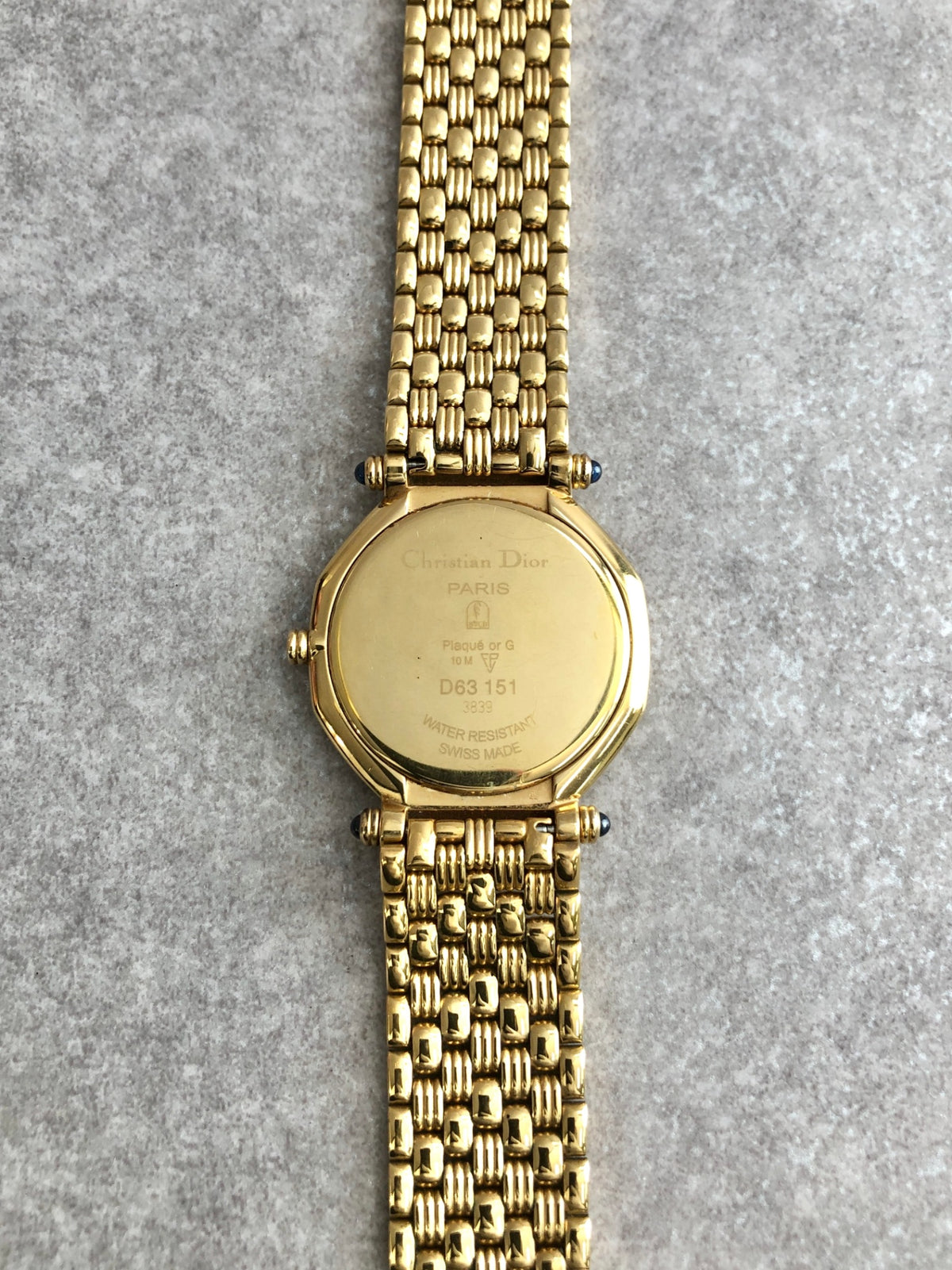 Christian Dior Quartz Watch Gold 63151 Vintage k6gker