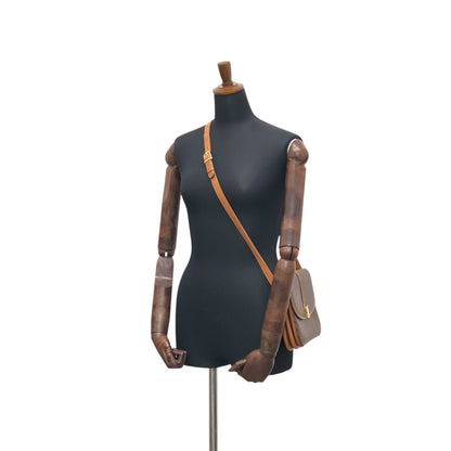 CELINE Macadam Shoulder bag Brown Vintage u2mekc