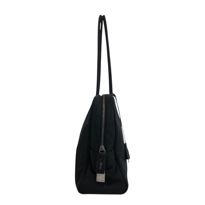 PRADA Triangle Logo Padlock Totebag Black Vintage ggz5as