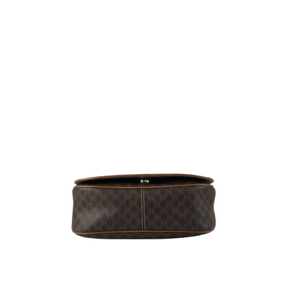 CELINE Macadam Blason Shoulder bag Brown Vintage t248x8