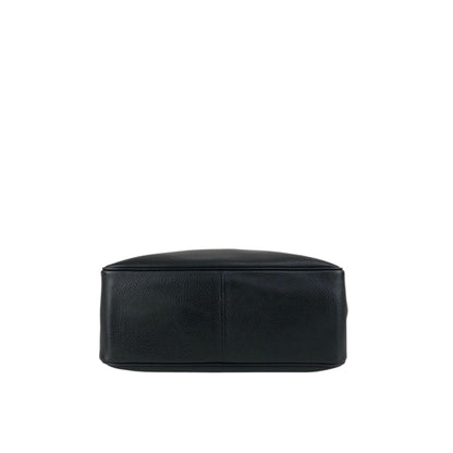 BURBERRY Logo Small Boston bag Handbag Black Vintage ny3hki