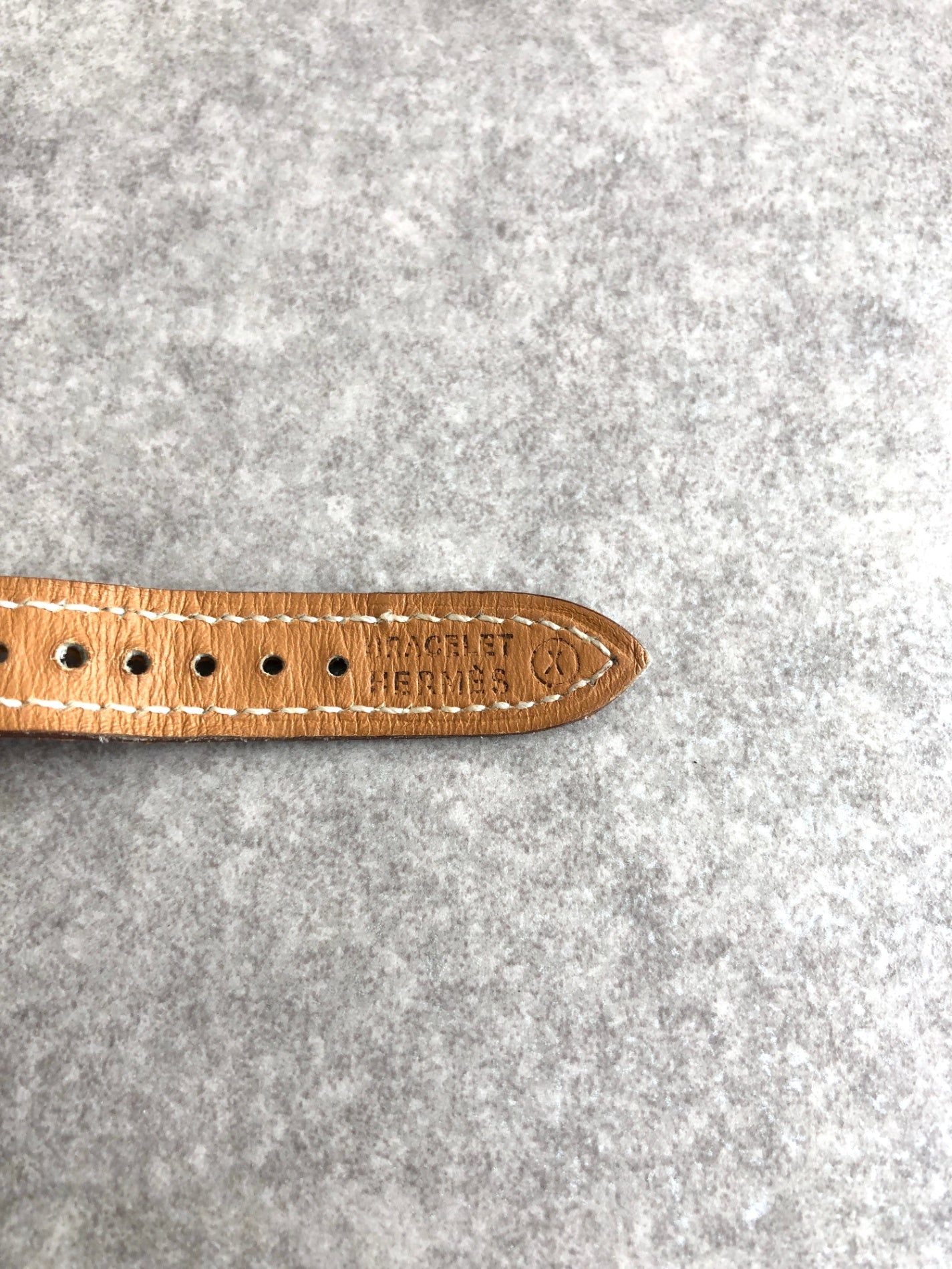 HERMES Quartz Watch Brown Vintage 6kuddk