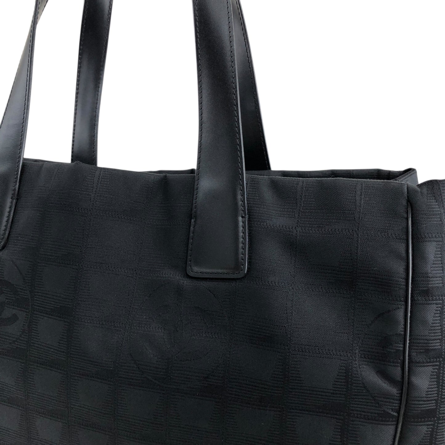 CHANEL New Travel Line Totebag Black Vintage deknxn