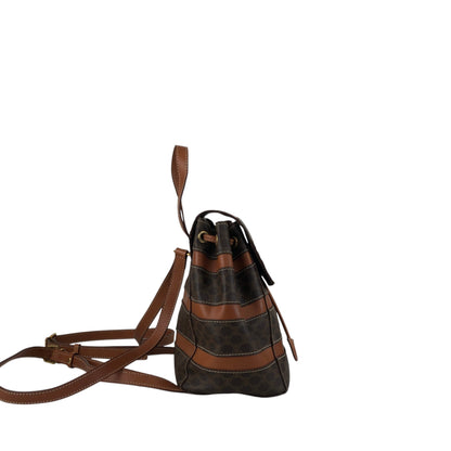 CELINE Macadam Backpack Brown Vintage j5v54w