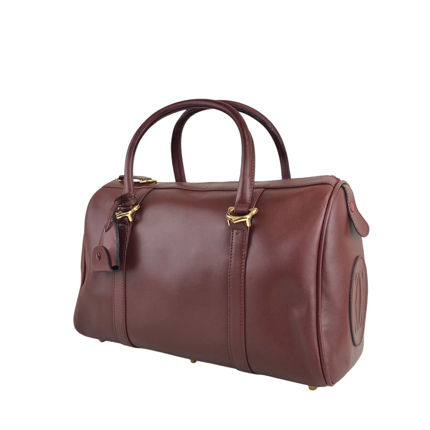 Cartier Boston bag Handbag Bordeaux Vintage mrbj6b