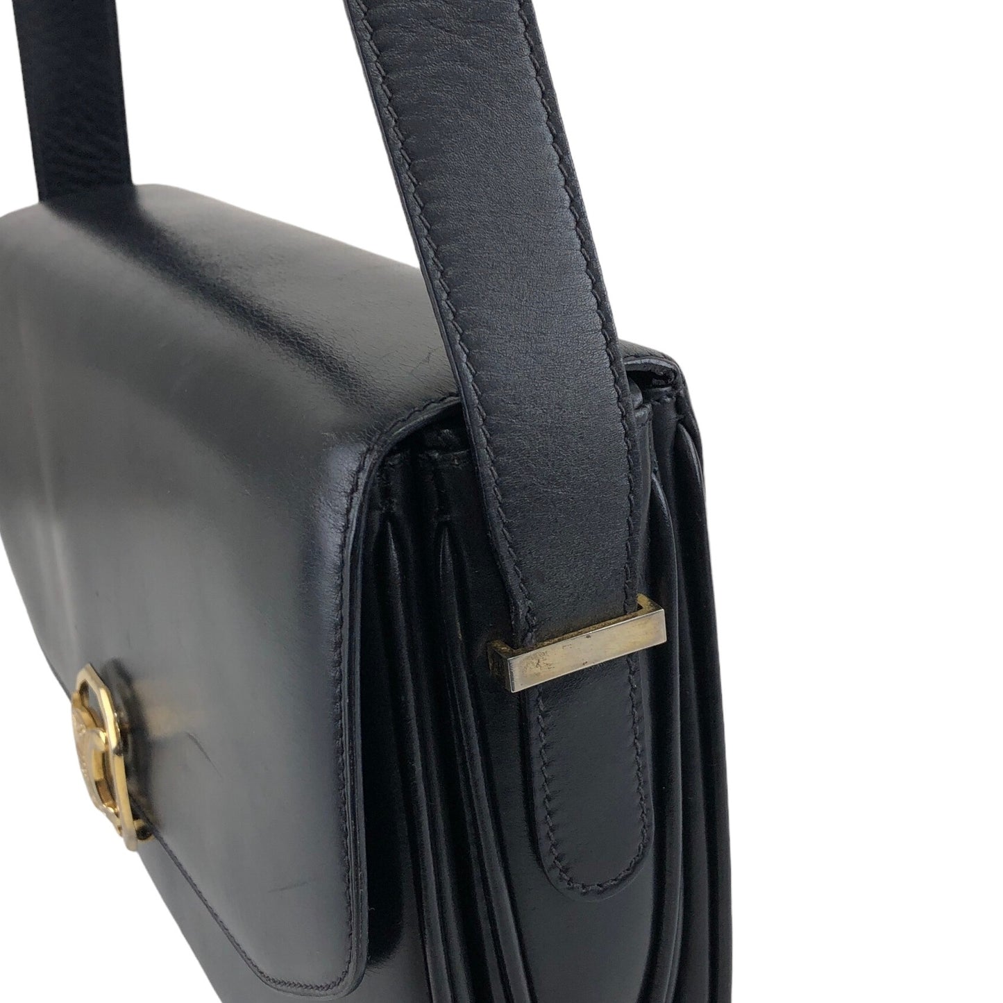 CELINE Triomphe Shoulder bag Dark Navy Vintage nfun5m