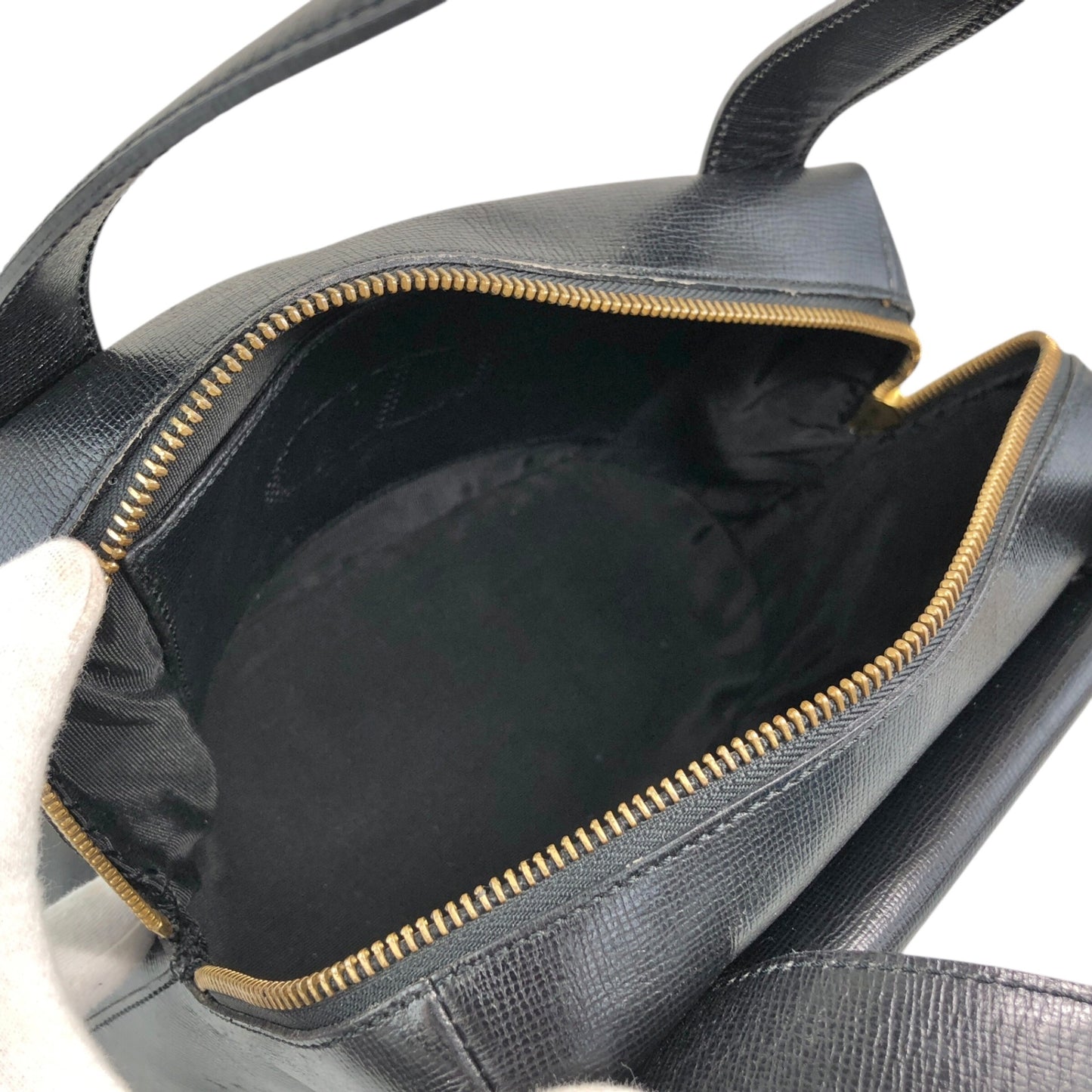 Christian Dior CD Logo Handbag Black Vintage zpkwmk