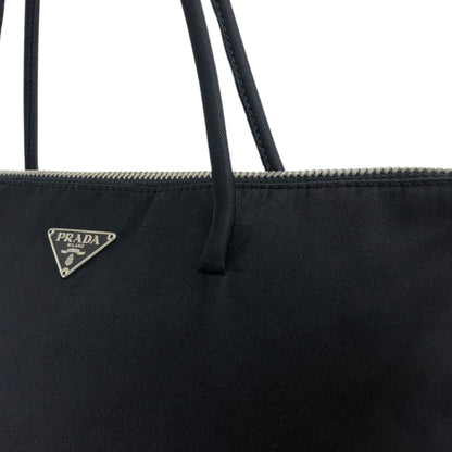 PRADA Tessuto Triangle Logo Black Vintage c2dsi6