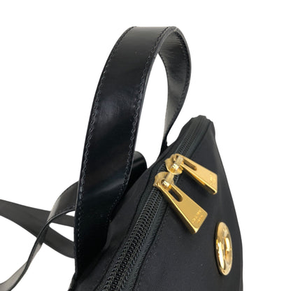 CELINE Circle Logo Backpack Black Vintage zj52k6