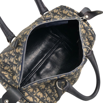 Christian Dior Trotter Handbag Boston bag Navy Vintage zhimdv