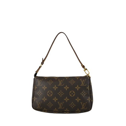 LOUIS VUITTON Monogram Small Handbag Brown M51980 Vintage 3w2pzj
