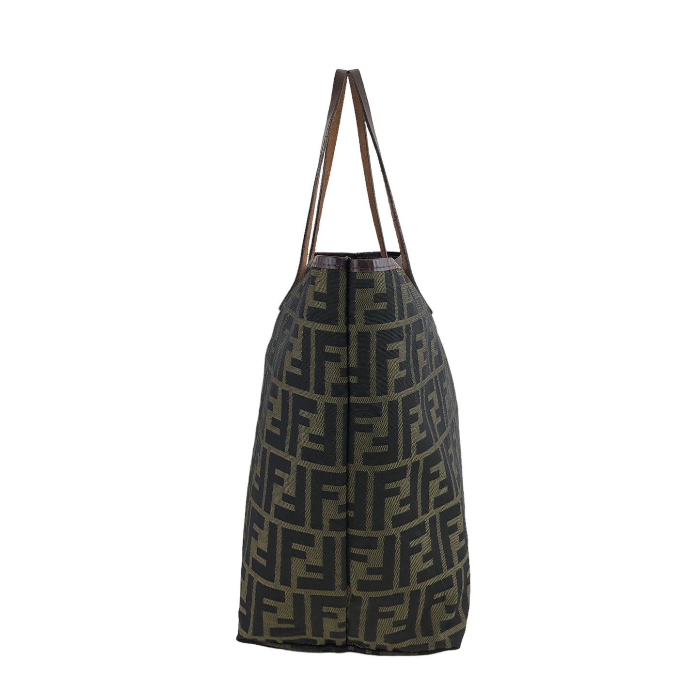 FENDI Zucca Handbag Totebag Brown Vintage jeeys6