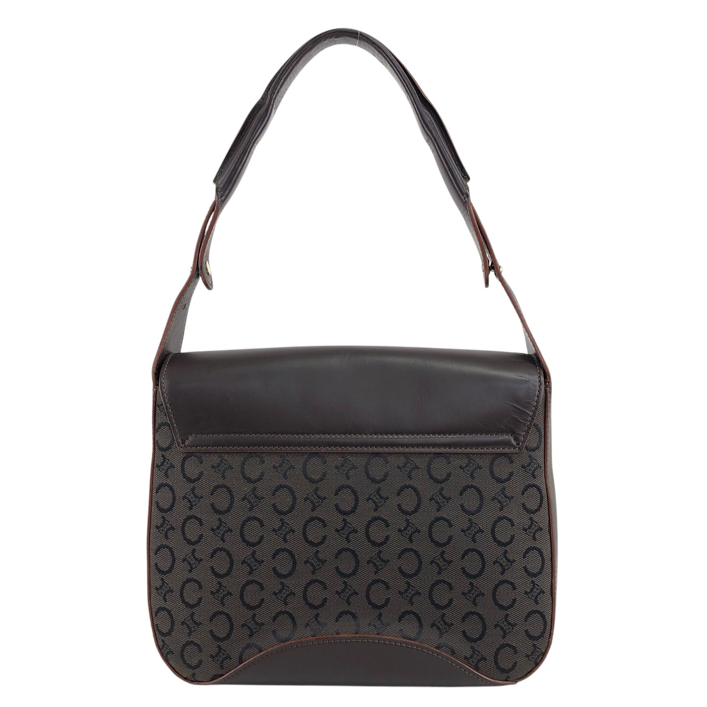 CELINE CMacadam Shoulder bag Hobobag Brown Vintage psiyb3
